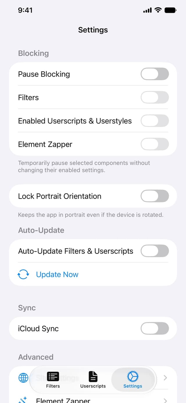 wBlock screenshot 3