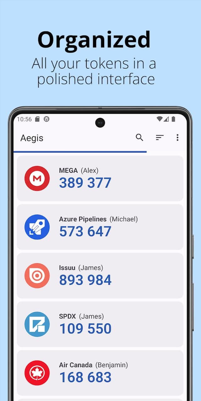 Aegis Authenticator screenshot 1