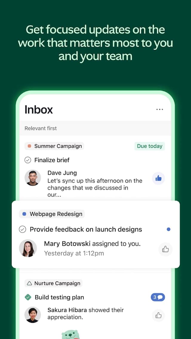 Asana screenshot 3