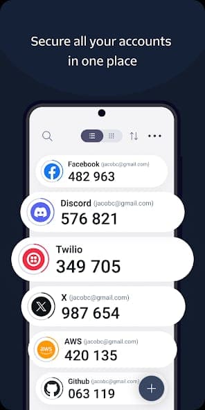 Authy screenshot 2