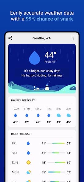 CARROT Weather screenshot 2
