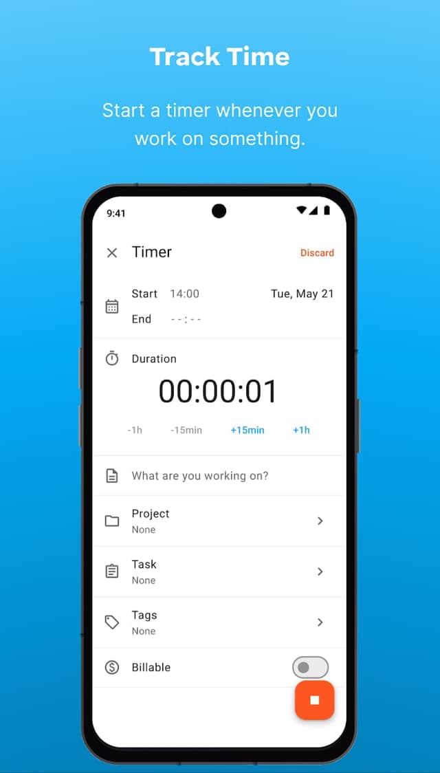 Clockify screenshot 2