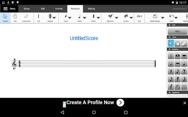 Crescendo screenshot 1