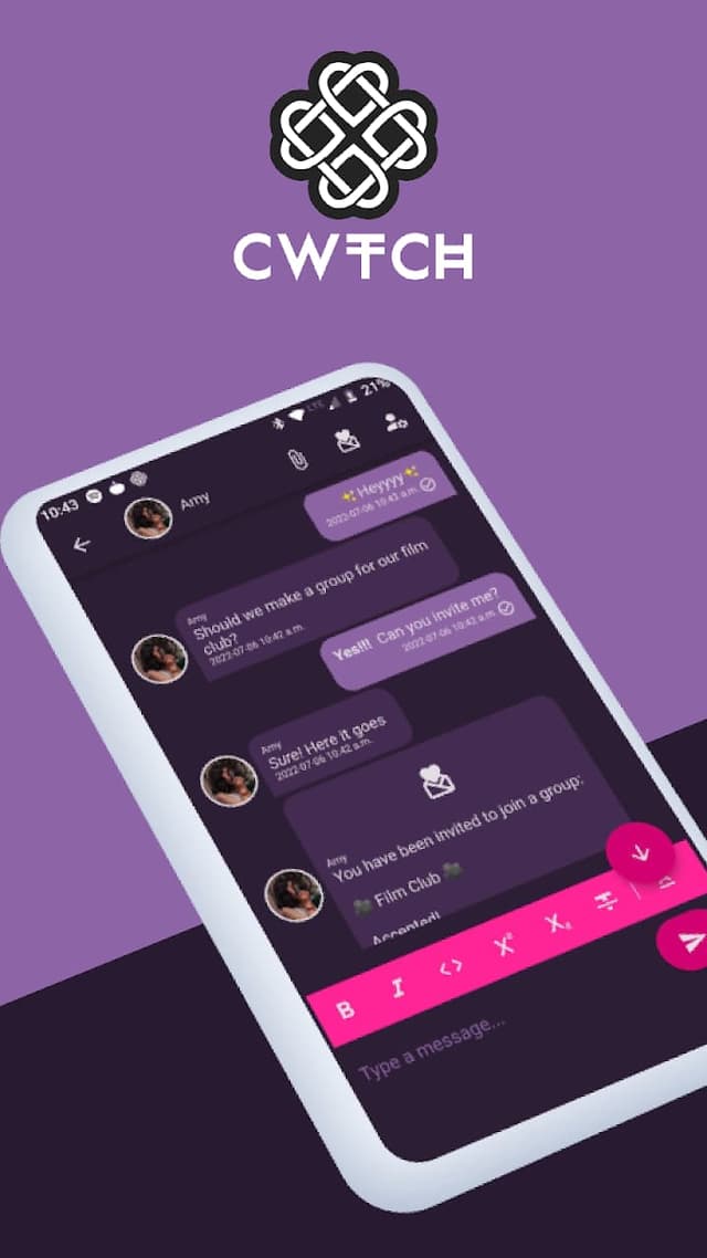 Cwtch screenshot 1