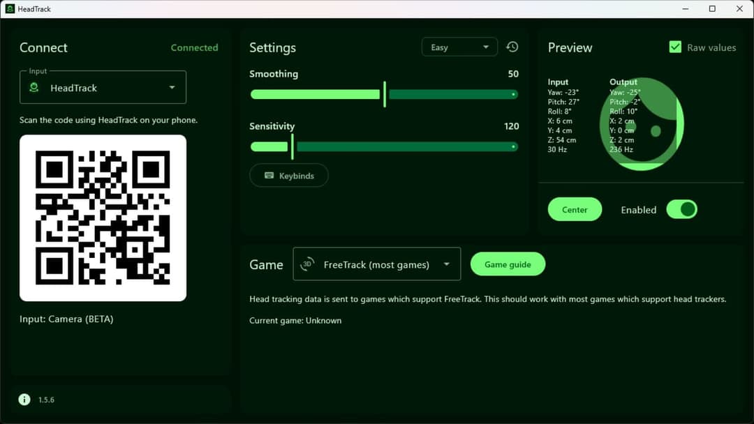 HeadTrack screenshot 1