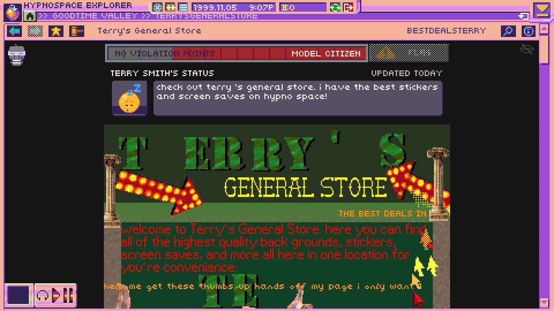 Hypnospace Outlaw screenshot 1