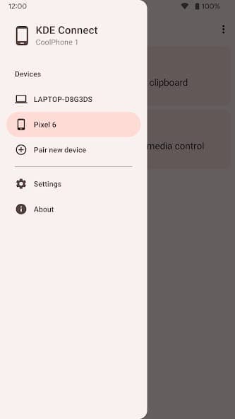 KDE Connect screenshot 2