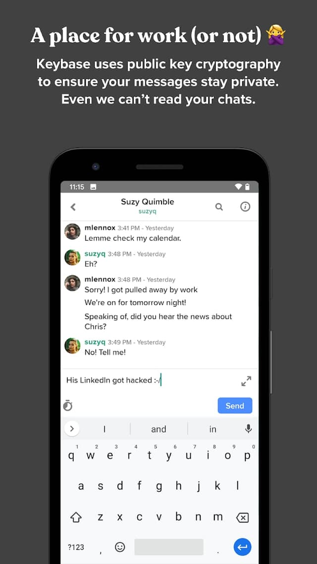 Keybase screenshot 2