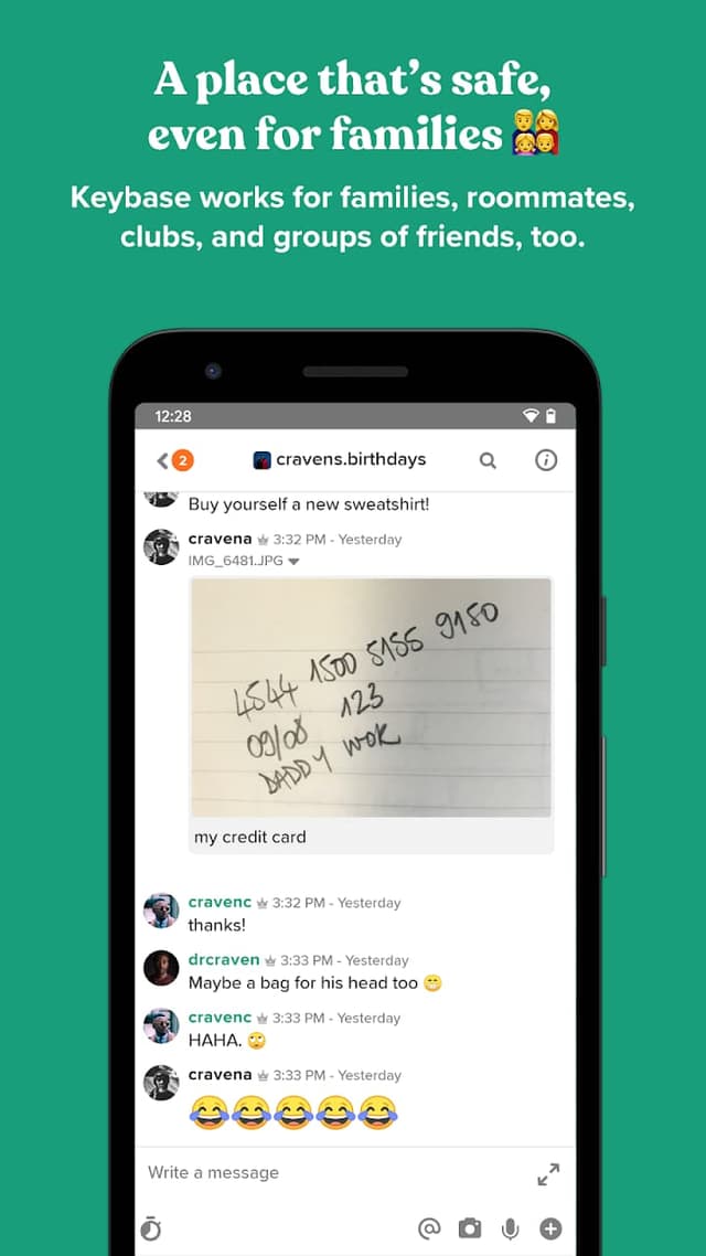 Keybase screenshot 3