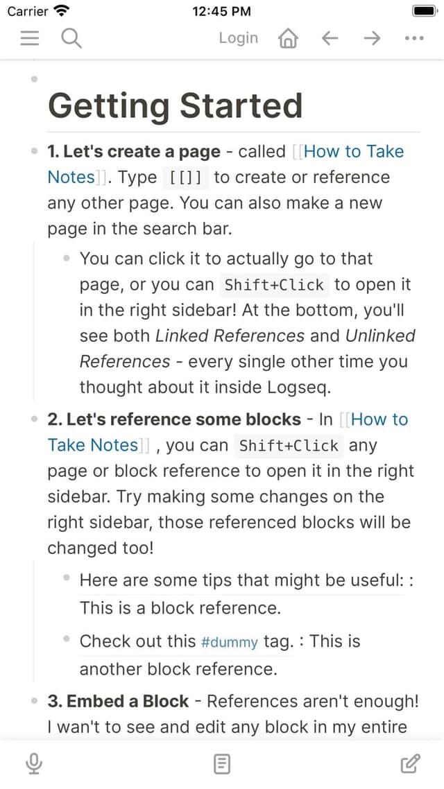 Logseq screenshot 3