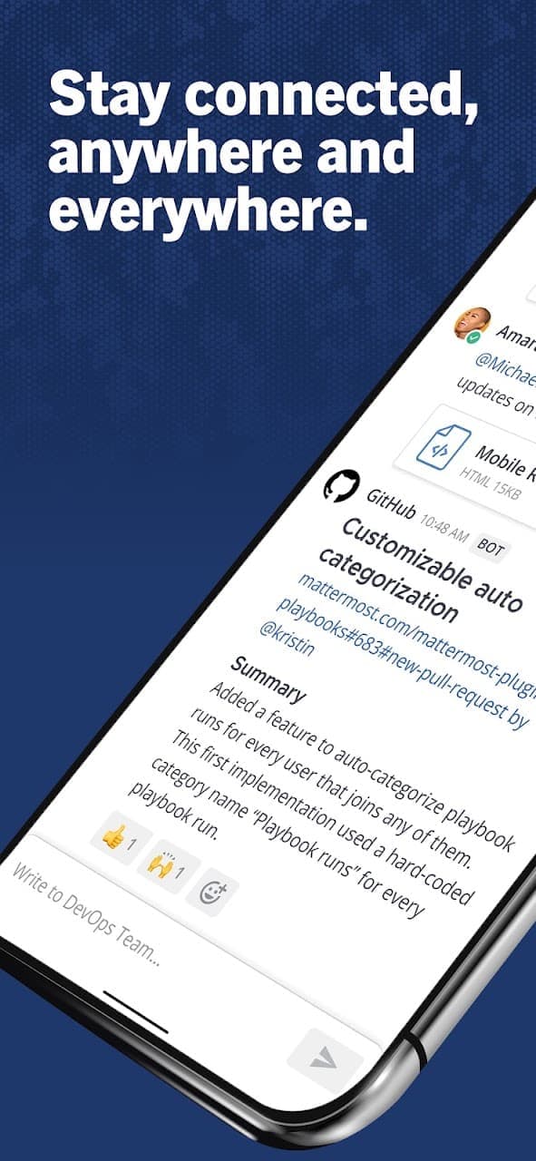 Mattermost screenshot 1