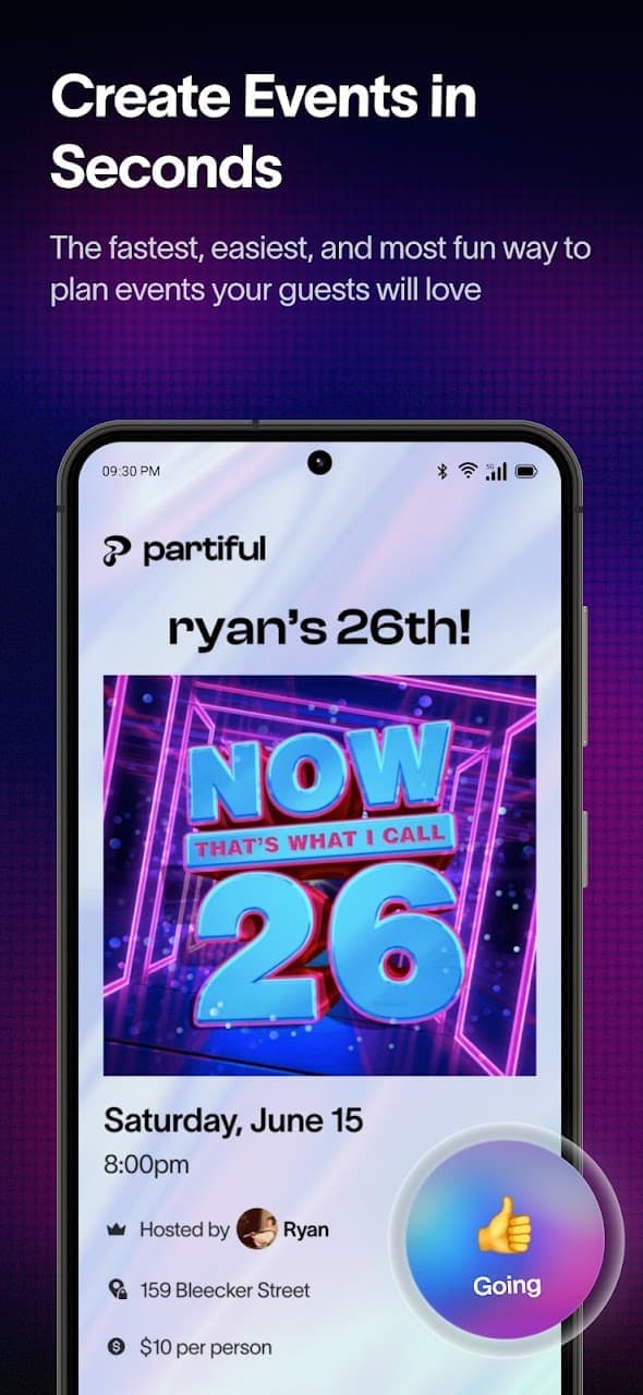 Partiful screenshot 1