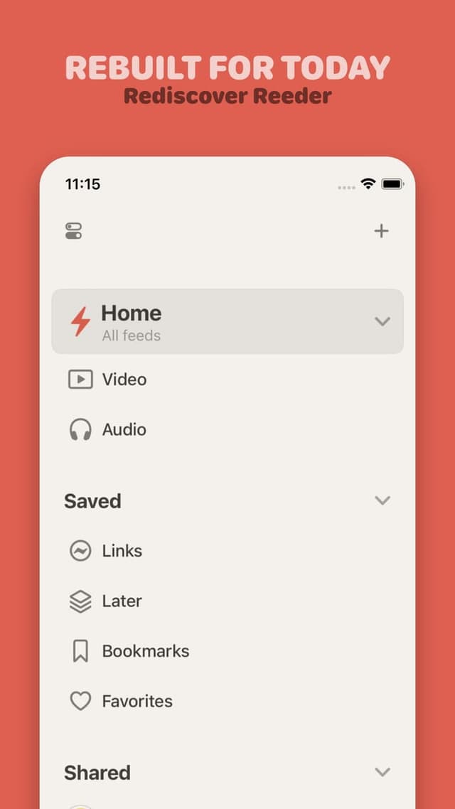 Reeder screenshot 1