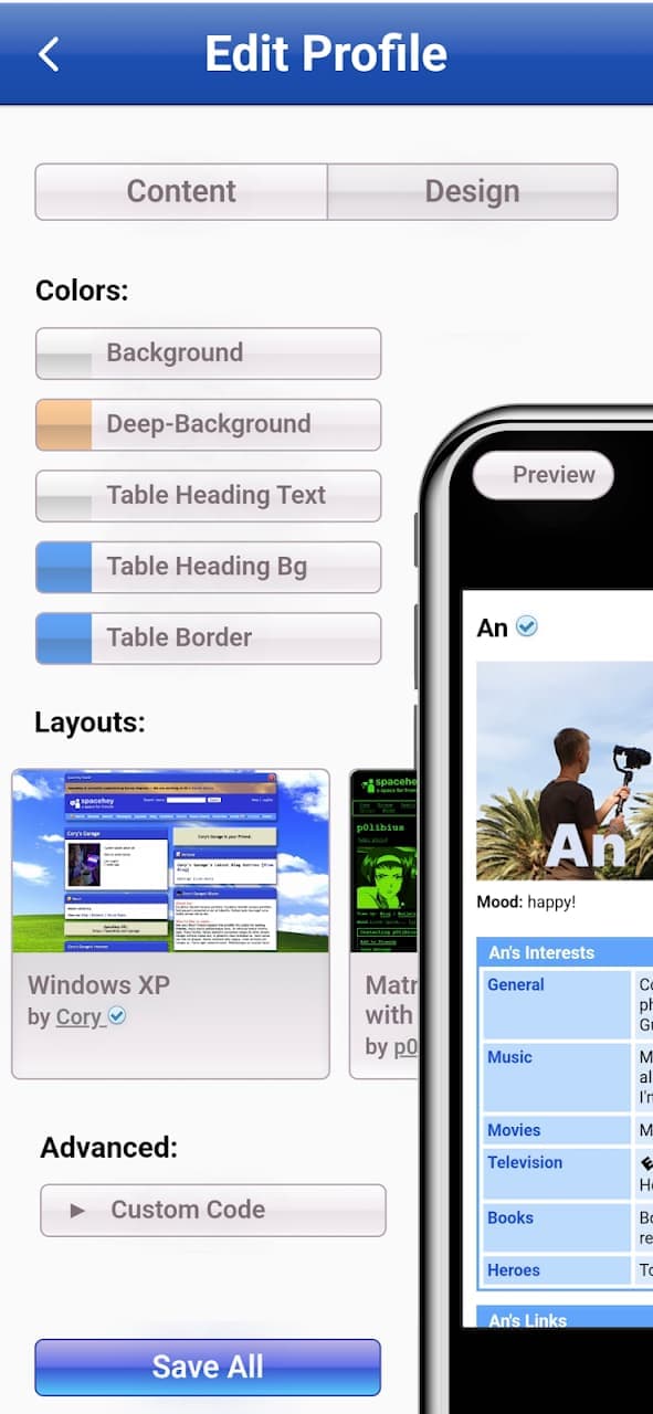 SpaceHey screenshot 2