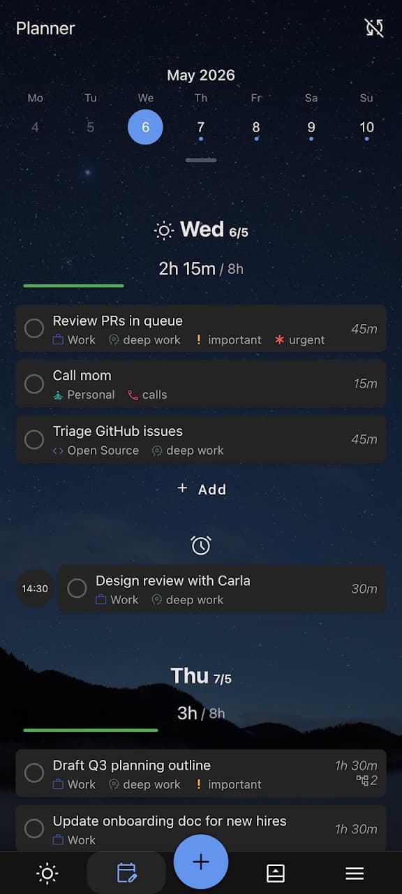 Super Productivity screenshot 2