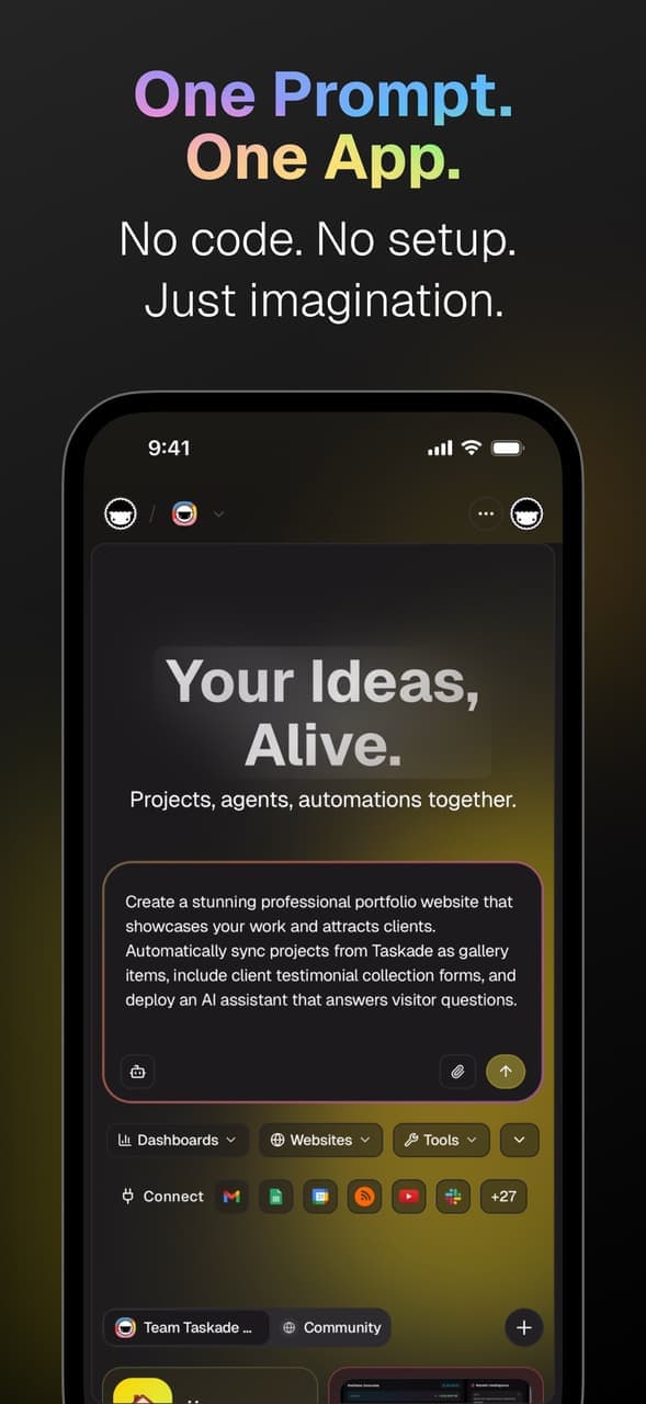 Taskade screenshot 1