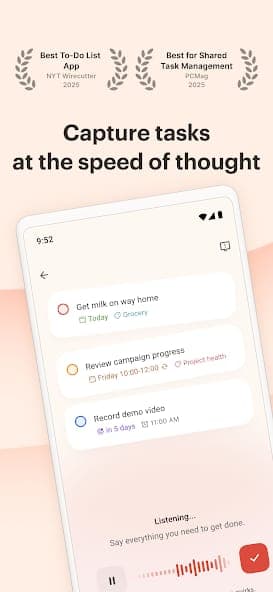 Todoist screenshot 1