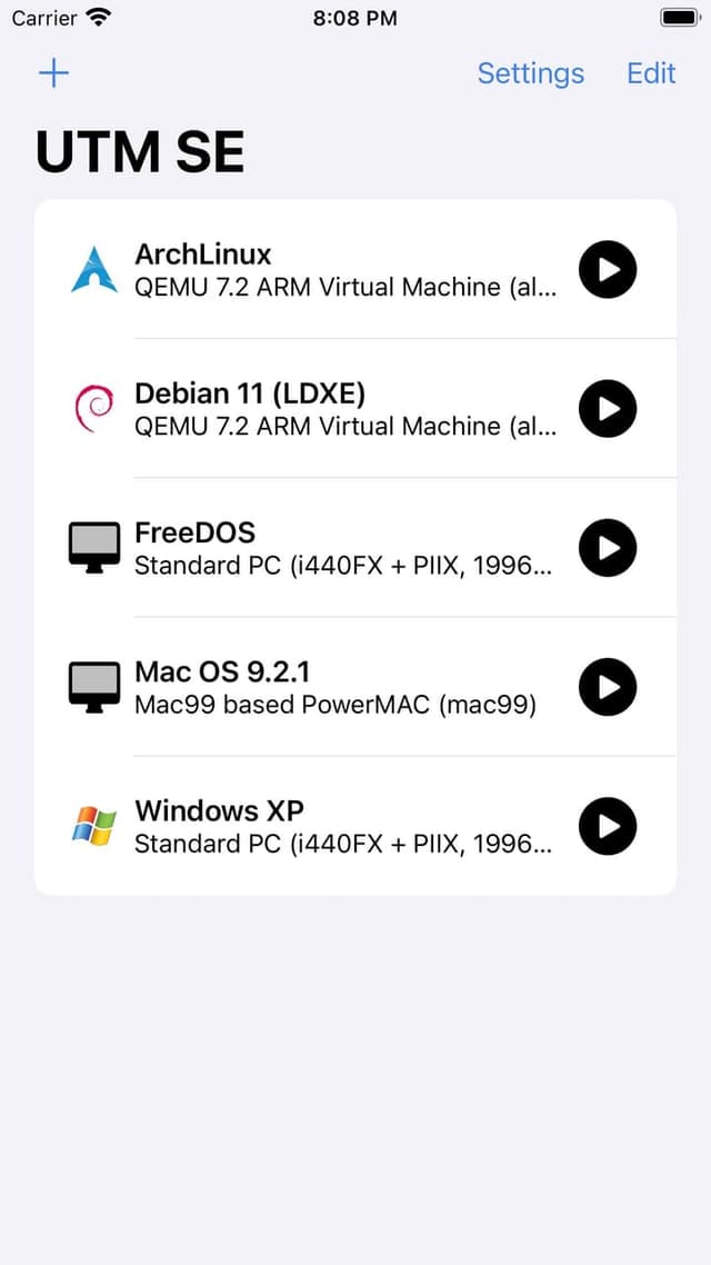 UTM screenshot 1