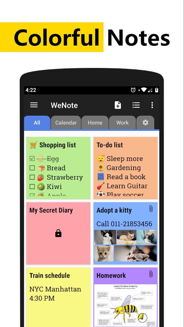 WeNote screenshot 1